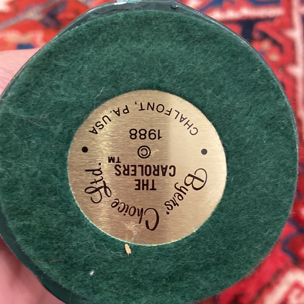 Byers caroler bumpy base signed - Picture 9 of 9